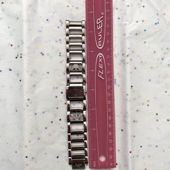 💎EMPORIO ARMANI 💎women’s bracelet watch with mineral crystals . - Picture 11 of 15